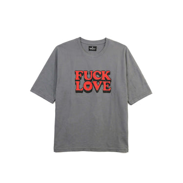 htc los angeles T-SHIRTS FUCK LOVE OVERSIZE UNISEX T-SHIRT LIGHT GRAY