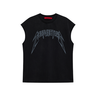 ACUPUNTURE T-SHIRT Studded Metal Sleeveless