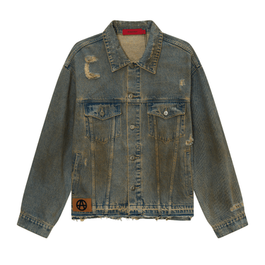 ACUPUNTURE OUTERWEAR Original Trucker Jacket Brown