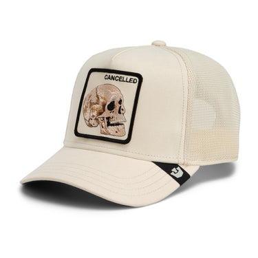 Suede Cancelled Skull Trucker
