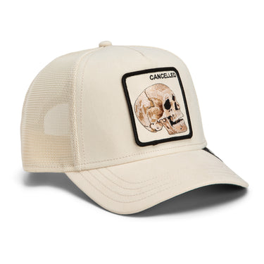 Suede Cancelled Skull Trucker