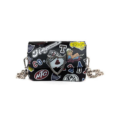 HTC LOS ANGELES LA ALLOVER MINI BAG BLACK | Blue Express