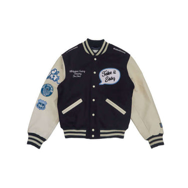 Hollywood Trading Company HTC VARSITY JACKET NAVY | Blue Express