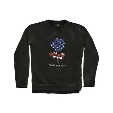 Hollywood Trading Company AMERICAN ROSE WOMAN CREWNECK | Blue Express