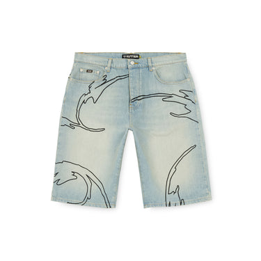 IUTER Regular denim short Faded | Blue Express
