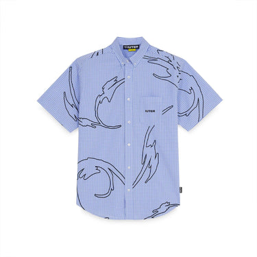 IUTER Legacy vichy regular s/s shirt Light blue | Blue Express