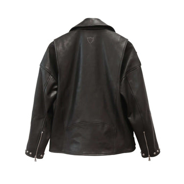 HTC LOS ANGELES Janis Leather Jacket Studded | Blue Express