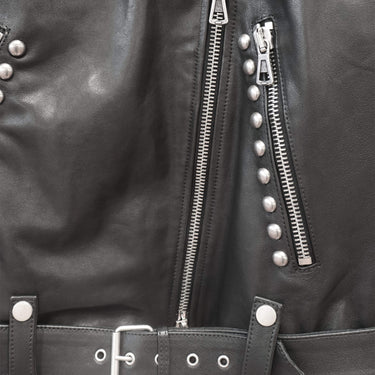 HTC LOS ANGELES Janis Leather Jacket Studded | Blue Express