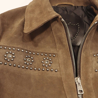 htc los angeles FRANCISVILLE SUEDE JACKET COGNAC | Blue Express