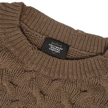 htc los angeles BRAIDED SWEATER WOMAN NUT | Blue Express