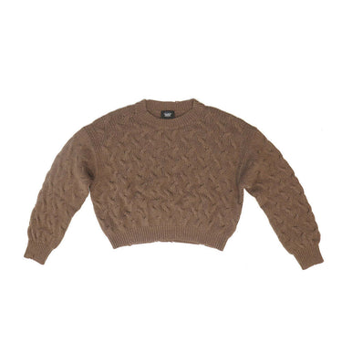 htc los angeles BRAIDED SWEATER WOMAN NUT | Blue Express