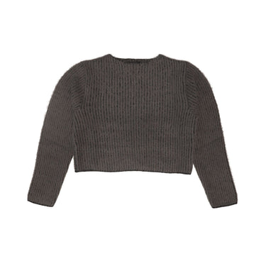 htc los angeles SWEATERS RIBBED SWEATER WOMAN DARK GREY