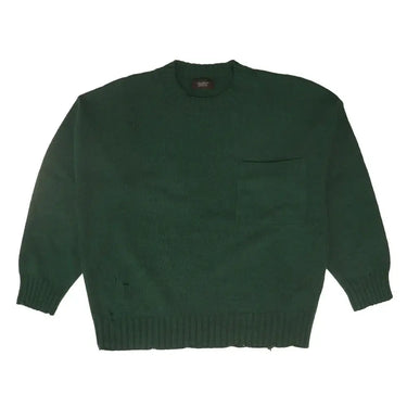 htc los angeles ROUND NECK SWEATER MAN FOREST GREEN | Blue Express