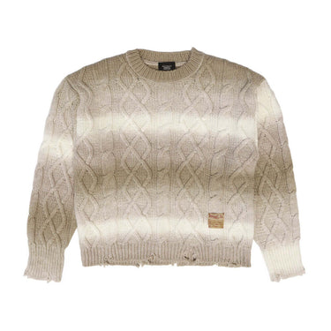 htc los angeles DESTROYED GRADIENT SWEATER MAN SMOKY BEIGE | Blue Express