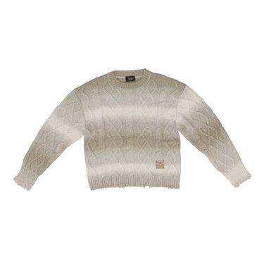 DESTROYED GRADIENT SWEATER MAN SMOKY BEIGE