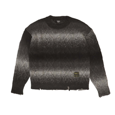 htc los angeles DESTROYED GRADIENT SWEATER MAN SMOKY GREY | Blue Express