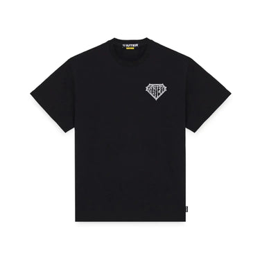 IUTER THORNS DOUBLE LOGO TEE T-Shirts BLACK | Blue Express