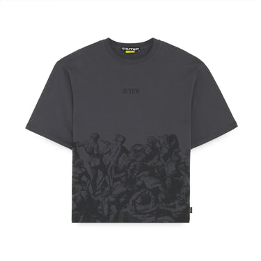 IUTER T-SHIRT BATTLE REVERSE STITCH TEE T-Shirts ASPHALT