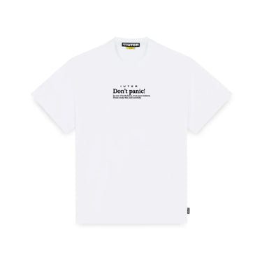 IUTER T-SHIRT DON'T PANIC TEE T-Shirts WHITE