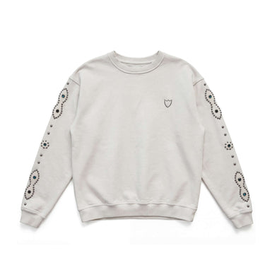 Hollywood Trading Company HTC UNISEX MOUSTACHE SWEATER OFF WHITE | Blue Express