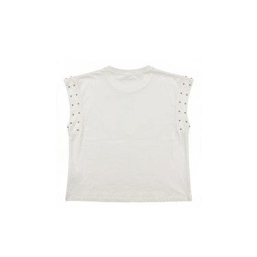 WOMAN STUDDED T-SHIRT OFF