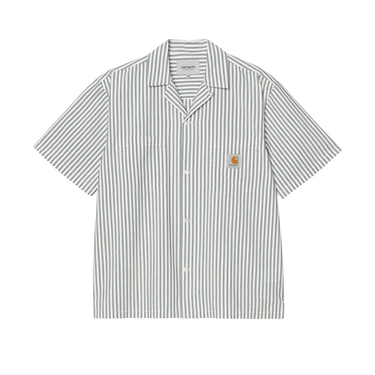 Carhartt WIP Leavel S/S Shirt - Blue River/ Wax | Blue Express