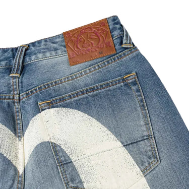 Evisu Ecru Daicock Print Loose Fit Jeans 2038 Mid Tone Indigo – foto 5 | Blue Express