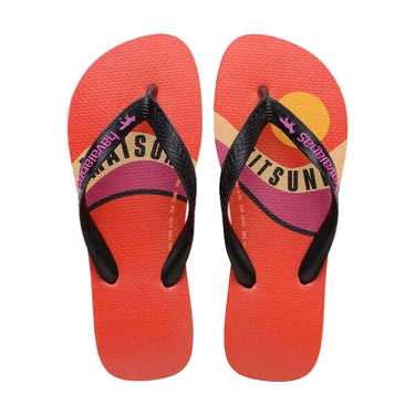 havaianas infradito Havaianas Top Maison Kitsune Wave Flip Flops Blood Orange