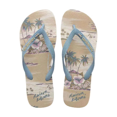 havaianas infradito Havaianas Top Maison Kitsuné Hawaiian Flip Flops Beige
