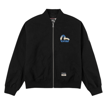 Evisu Daicock Print Bomber Jacket | Blue Express