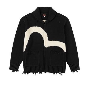 Evisu Cowichan Cardigan Jacket | Blue Express