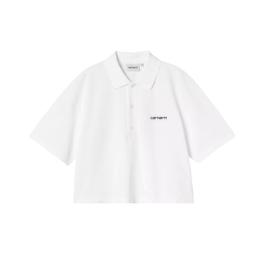 Carhartt WIP Women's S/S Carhartt Script Polo T-Shirt | Blue Express