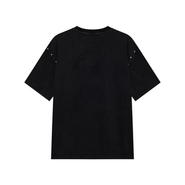 ACUPUNTURE STUDDED METAL T-SHIRT WASHED BLACK | Blue Express