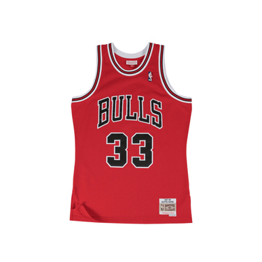 MITCHELL & NESS Men's Scottie Pippen Red Chicago Bulls 1997/98 Hardwood Classics Swingman Player Jersey | Blue Express