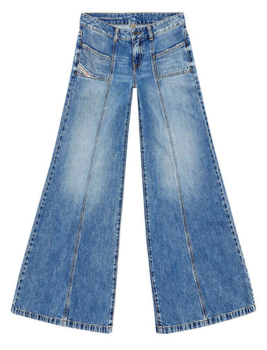 Diesel pantaloni Diesel Bootcut And Flare Jeans D-Akii 09h95