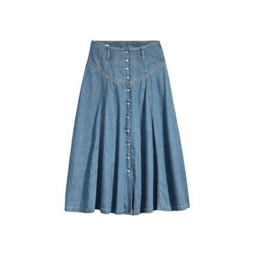 Levi's Levi's Button Front Circle Lightweight Skirt | Blue Express