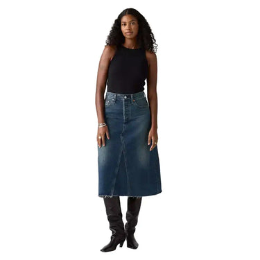 Levi's High Rise A-line Decon Skirt | Blue Express