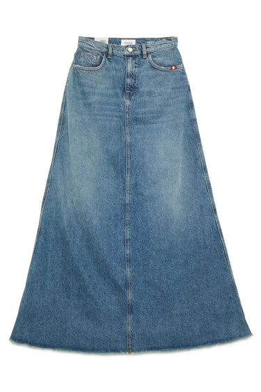 Amish Supplies Amish 5 pocket Long Woman Skirt Recycled Denim Spirit | Blue Express