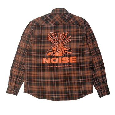 htc los angeles authentic vintage garage shirt orange black | Blue Express