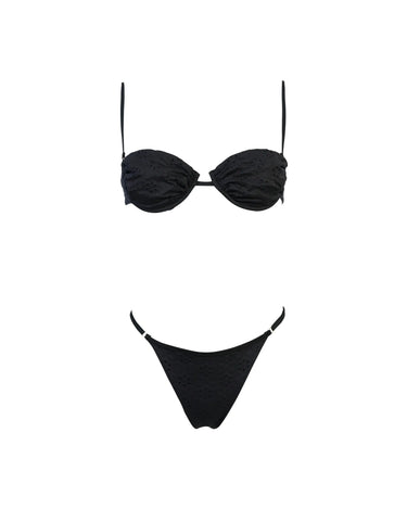 MATINÉE MARINA MACRAMÈ NERO | Blue Express