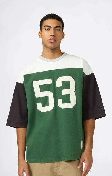 CHAMPION T-Shirt con Maniche a 3/4 Ispirazione Football da Uomo | Blue Express