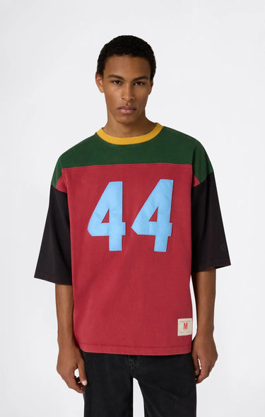 CHAMPION T-Shirt con Maniche a 3/4 Ispirazione Football da Uomo | Blue Express