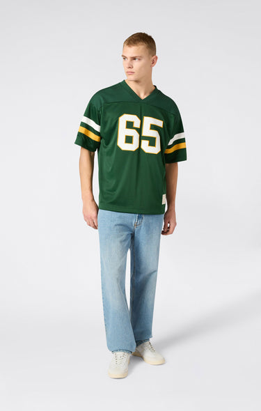 T-Shirt con Scollo a V Ispirazione Football da Uomo