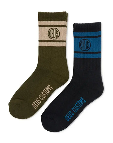 Deus Ex Machina Pill Logo Sock Multi | Blue Express