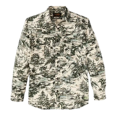 FILSON CAMICIE FILSON X HOUSEFLY WASHED FEATHER CLOTH SHIRT