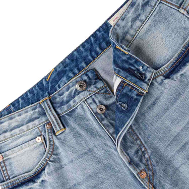Evisu Daicock Spray Dye Denim Shorts | Blue Express
