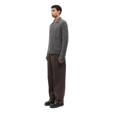 Samsøe Samsøe Sajob Zip Cardigan Dark Grey Melange – foto 4 | Blue Express