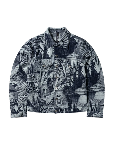 Aries apocalypse jacquard trucker jacket | Blue Express