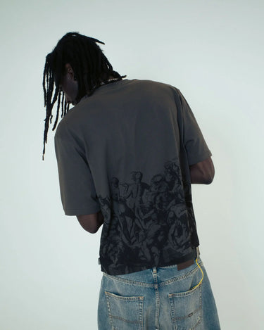 IUTER BATTLE REVERSE STITCH TEE T-Shirts ASPHALT | Blue Express