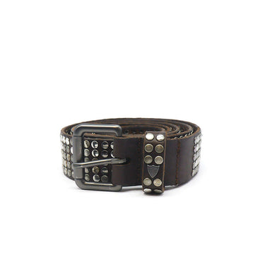 Hollywood Trading Company cintura 5.000 STUDS BELT BROWN